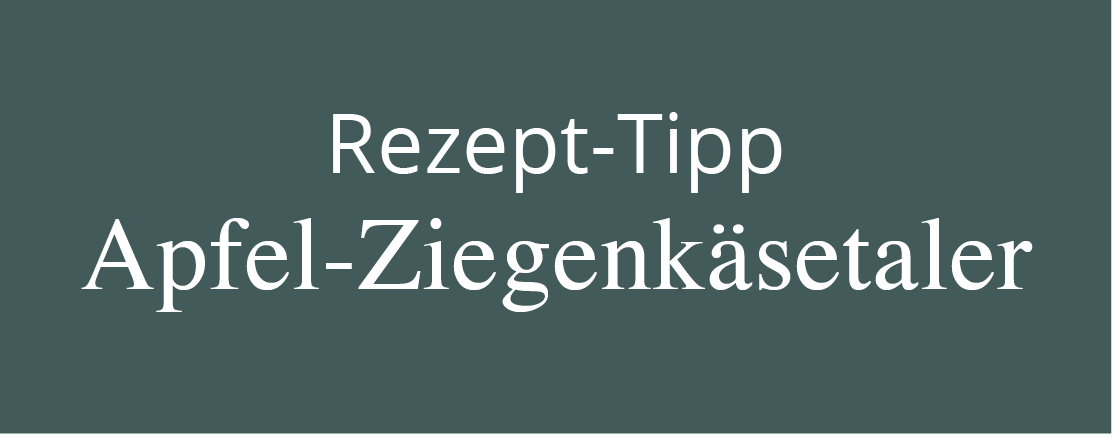 Apfel-Ziegenkäsetaler